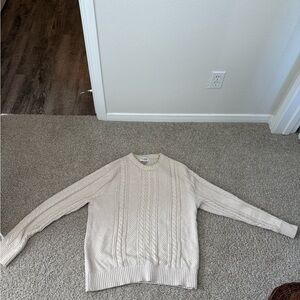 Goodfellow & Co Beige Cable Knit Sweater